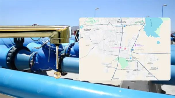 Seis colonias de Hermosillo tendrán baja presión de agua por maniobras en El Novillo