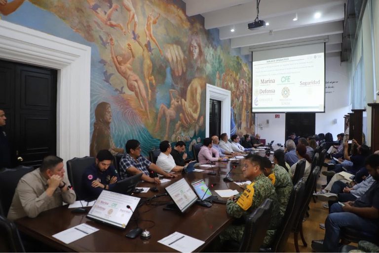 Sonora instala Comité de Emergencias ante la amenaza del huracán Polo categoría 5