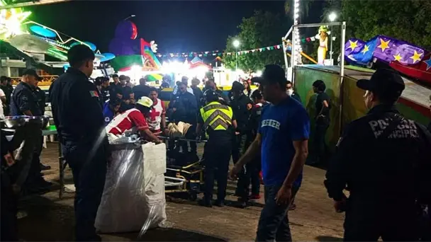 Mujer lesionada tras desprenderse asiento de juego mecánico en Huatabampo