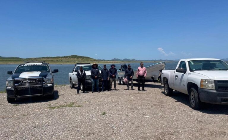Refuerzan vigilancia pesquera en presa Álvaro Obregón ‘El Oviachic’ en Sonora