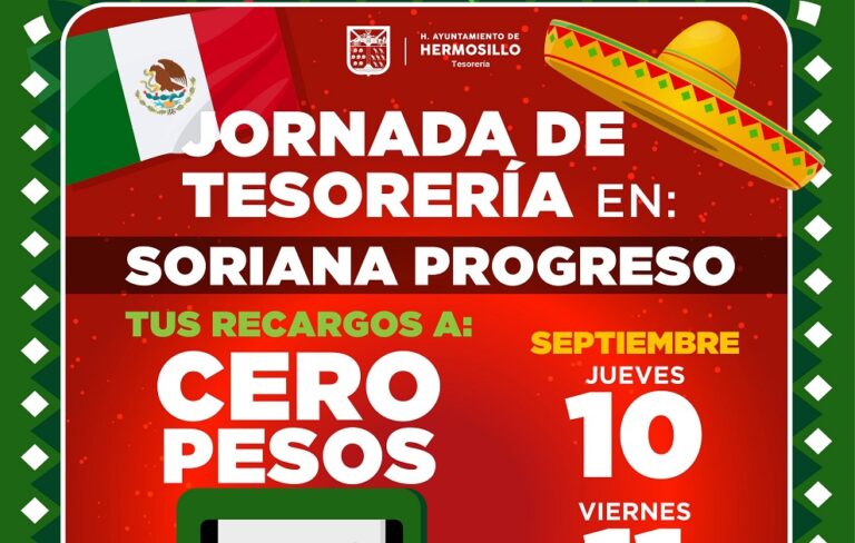 Gobierno de Hermosillo invita a jornada para pagar predial sin recargos en Soriana Progreso