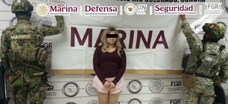 Detienen en San Luis Río Colorado a operadora logística del Cártel de Sinaloa con más de 5,400 cartuchos