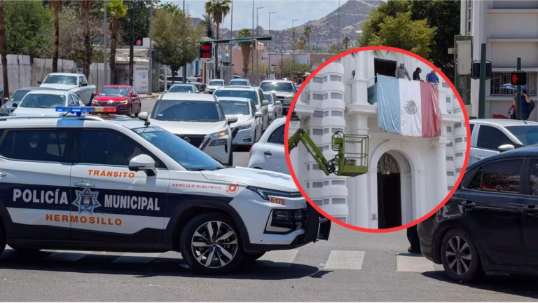 Implementan cierres viales y operativo de seguridad en Hermosillo por Fiestas Patrias