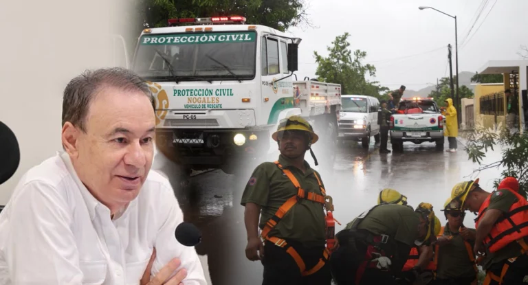 Durazo encabeza operativo por ciclón Polo en Sonora; habilitan 144 albergues