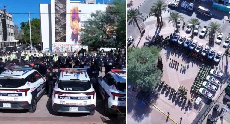 Despliegan más de 200 policías y tres anillos de seguridad en festejos patrios de Hermosillo