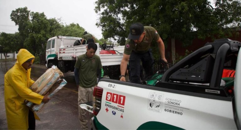 Protección Civil mantiene operativo en Guaymas por huracán Polo