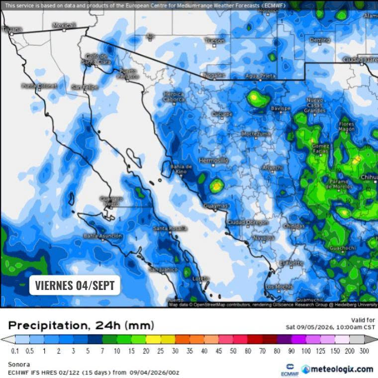 Protección Civil alerta por tormentas y altas temperaturas en Sonora