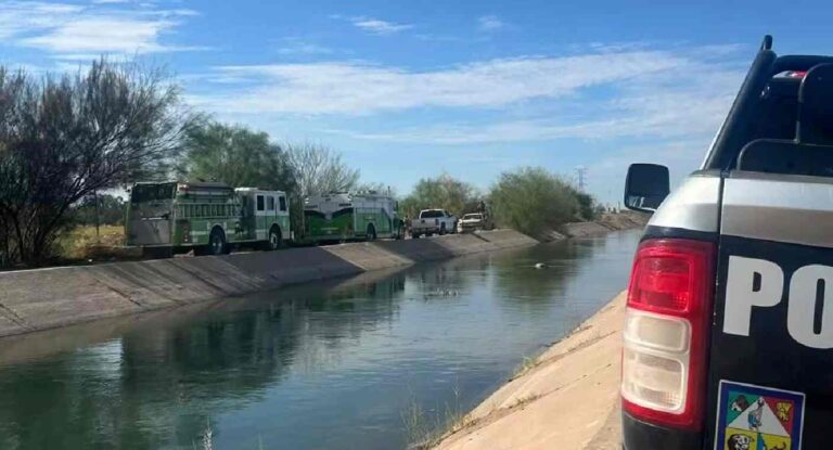Encuentran sin vida a un hombre en canal pluvial de San Luis Río Colorado