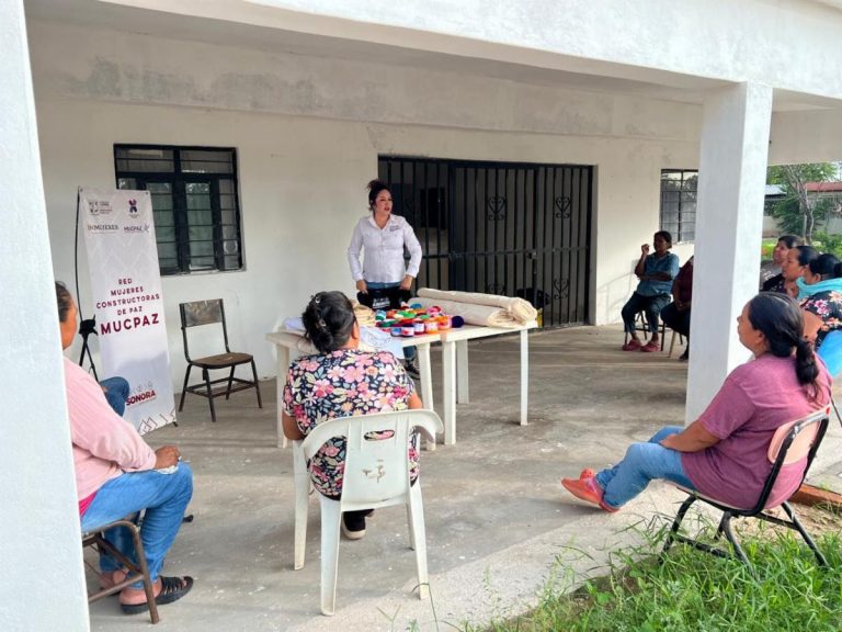 Mujeres de Sirebampo fortalecen la paz y la prevención del delito en Huatabampo