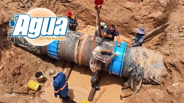 Concluye reparación del Acueducto Independencia y se reanuda bombeo de agua en Hermosillo