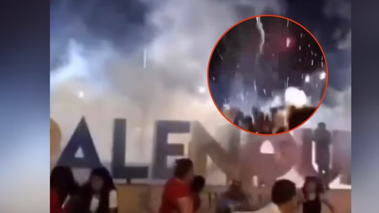 Cuatro lesionados por pirotecnia durante festejos en Palenque, Chiapas