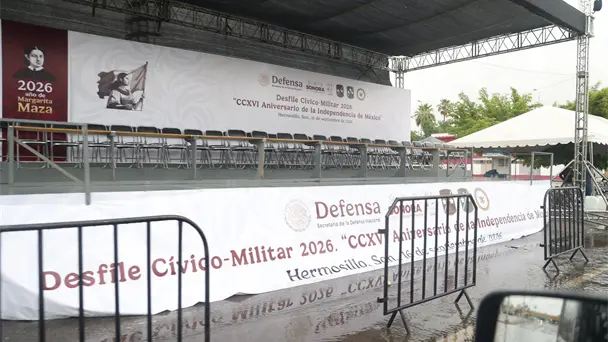 Suspenden desfile cívico-militar en Hermosillo por lluvias persistentes