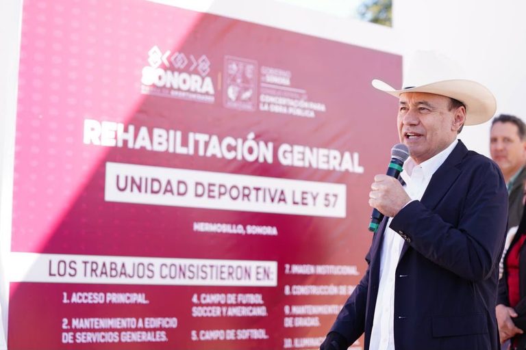 Sonora invertirá 300 millones de pesos en infraestructura social y deportiva en 2026