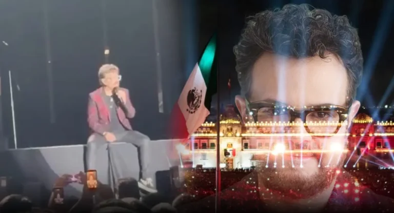 Aleks Syntek reclama a sus fans durante concierto por el Grito de Independencia