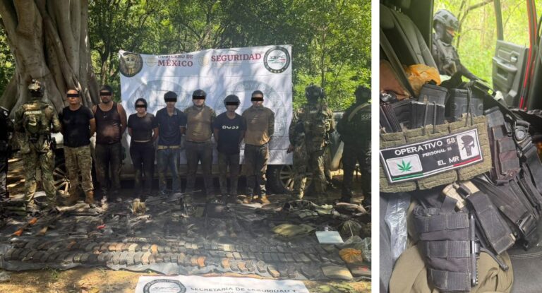 Operativo en la sierra de Sinaloa deja nueve detenidos y 40 explosivos asegurados