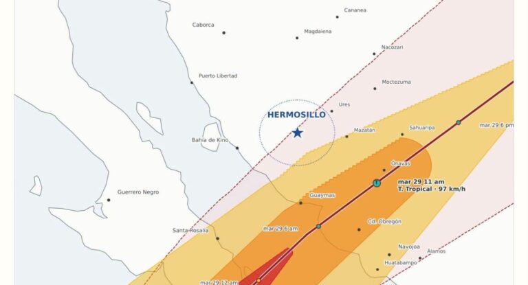Huracán Polo podría impactar Sonora como tormenta tropical o categoría 1