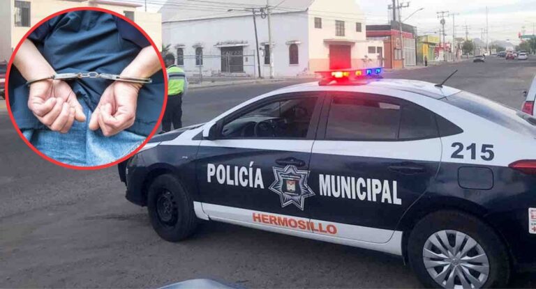 Detienen a hombre en Hermosillo por agredir a su esposa en colonia Sorento