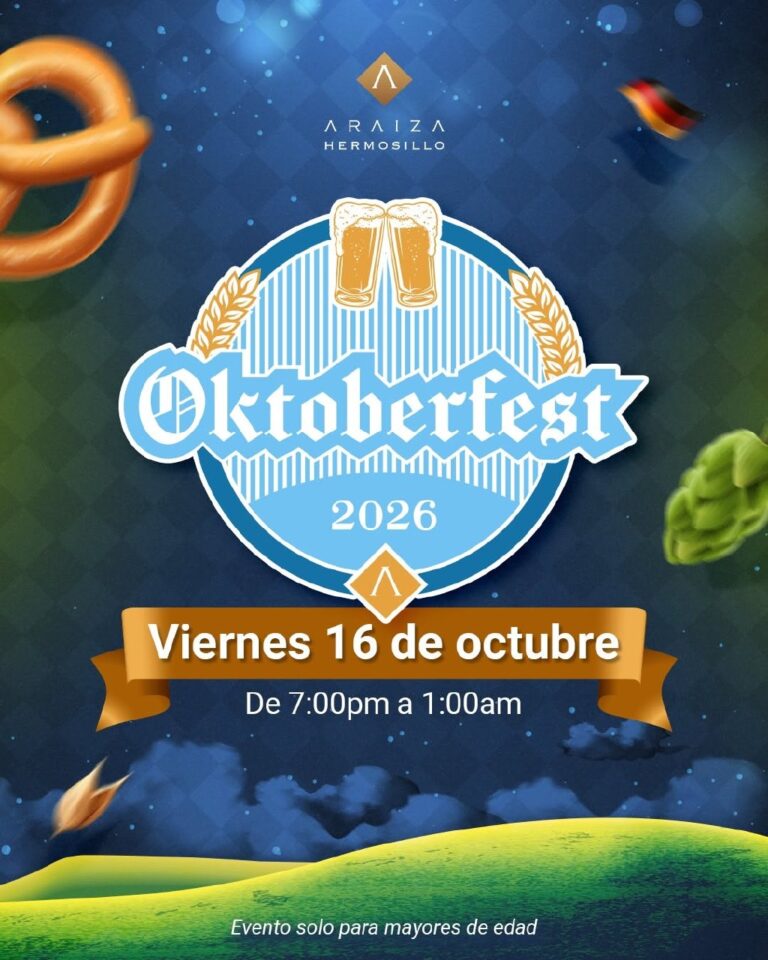 Oktoberfest de Araiza Hermosillo será el 16 de octubre con cerveza artesanal y música en vivo