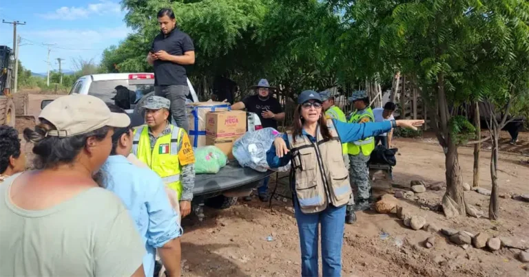 DIF Sonora despliega apoyo y distribuye más de 20 mil paquetes alimentarios tras huracán Polo