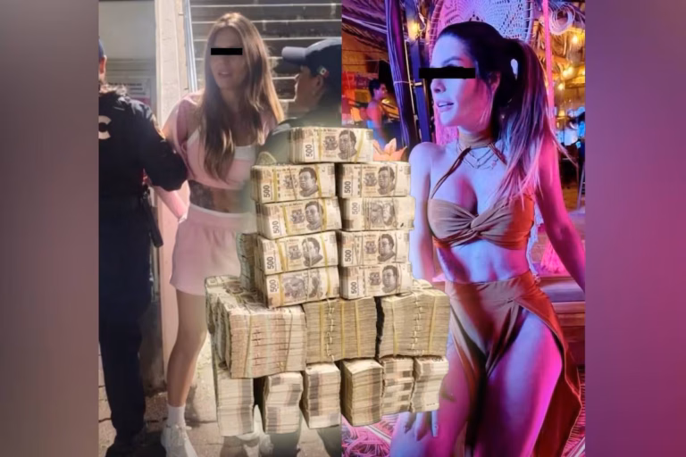 Detienen a influencer venezolana con más de un millón de pesos en efectivo en CDMX