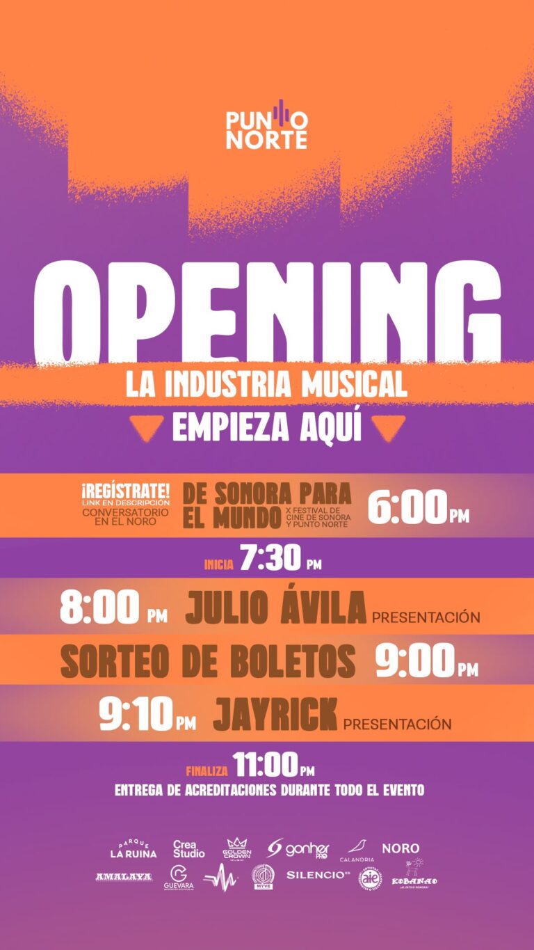 ¡Sonora se convierte en punto de encuentro de la industria musical! Hoy inicia Punto Norte 2026 en Hermosillo Punto Norte 2026 inicia hoy en Sonora: artistas, horarios y actividades
