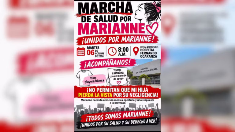 Madre exige cirugía urgente para su hija con tumor ocular en Hermosillo