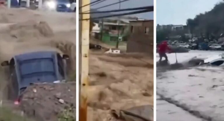 Inundaciones y granizo provocan arrastre de vehículos en Ciudad Juárez