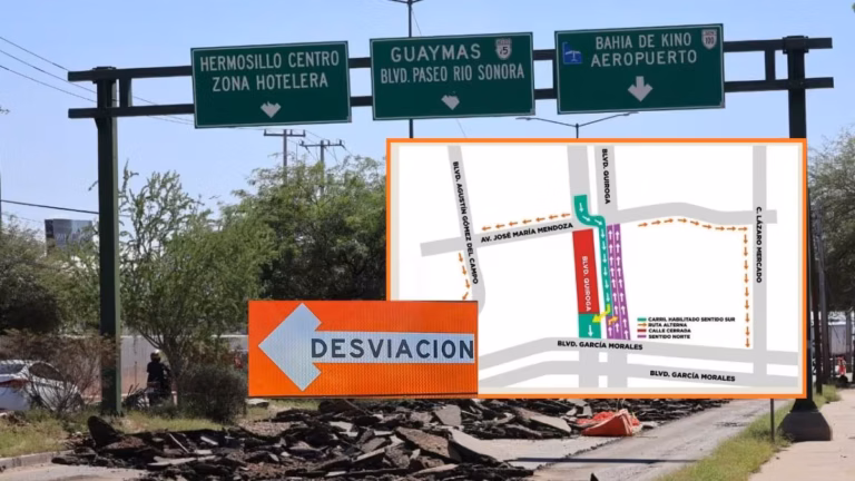 Obras en bulevar Quiroga elevan costos de transporte y afectan ventas en Hermosillo
