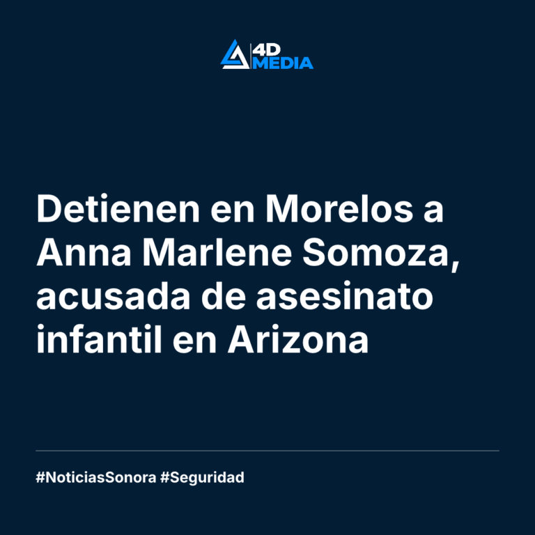 Detienen en Morelos a Anna Marlene Somoza, acusada de asesinato infantil en Arizona
